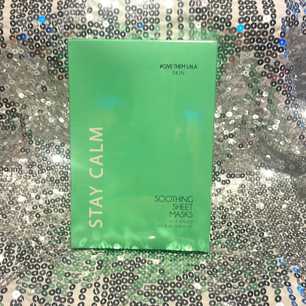 Stay calm soothing sheet mask by give them Lala skin